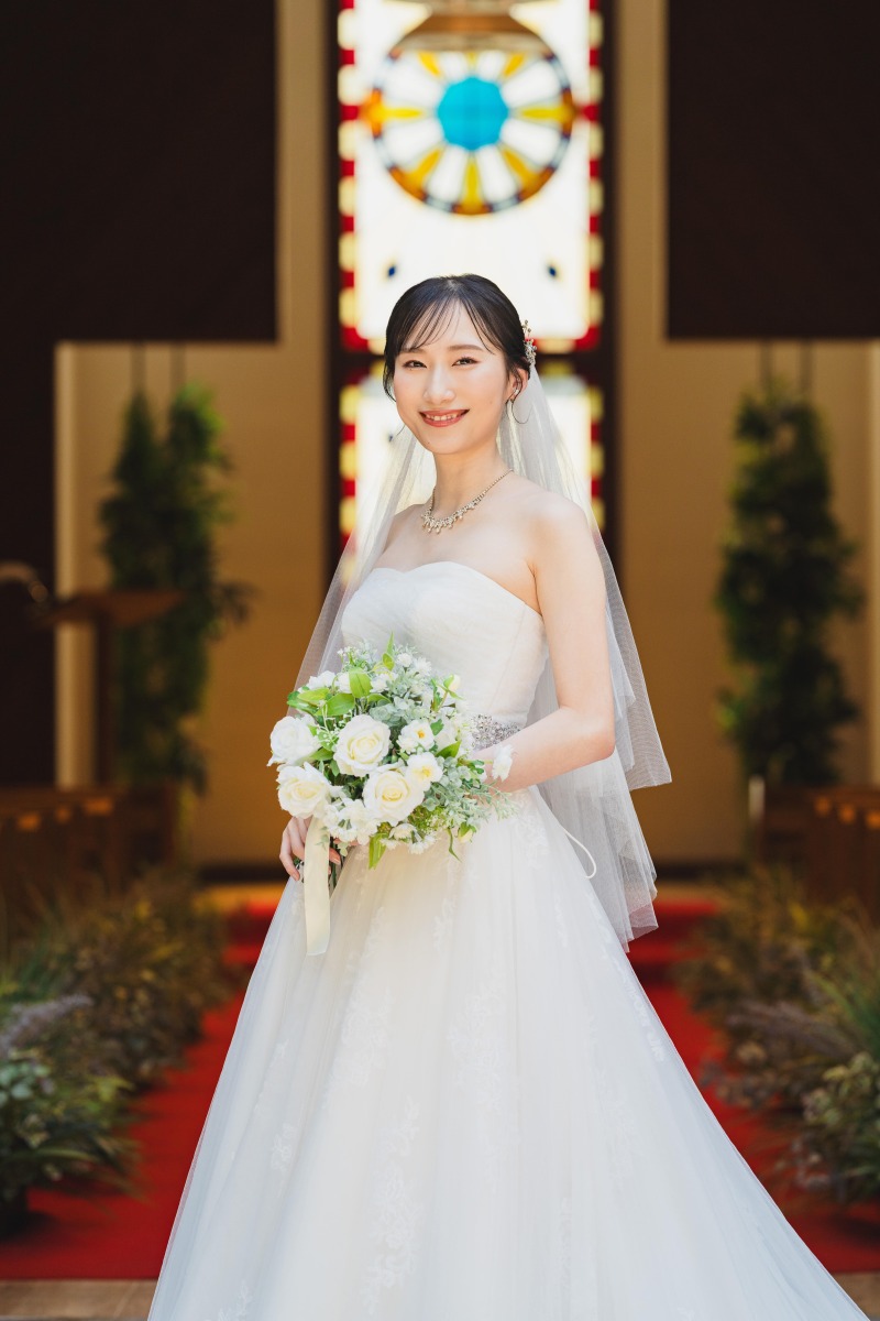 葉山庵でチャペルフォトを。