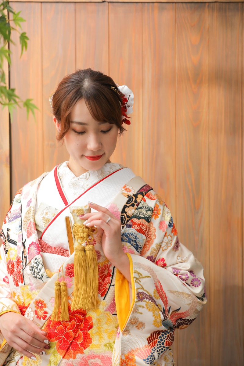 和装スタジオで前撮り撮影！