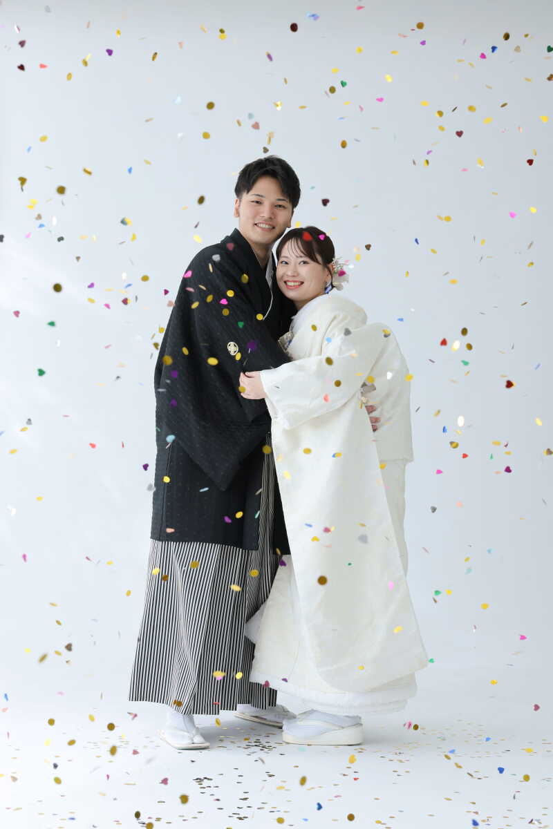キラキラコンフェッティも！和装スタジオPLUS＋♡