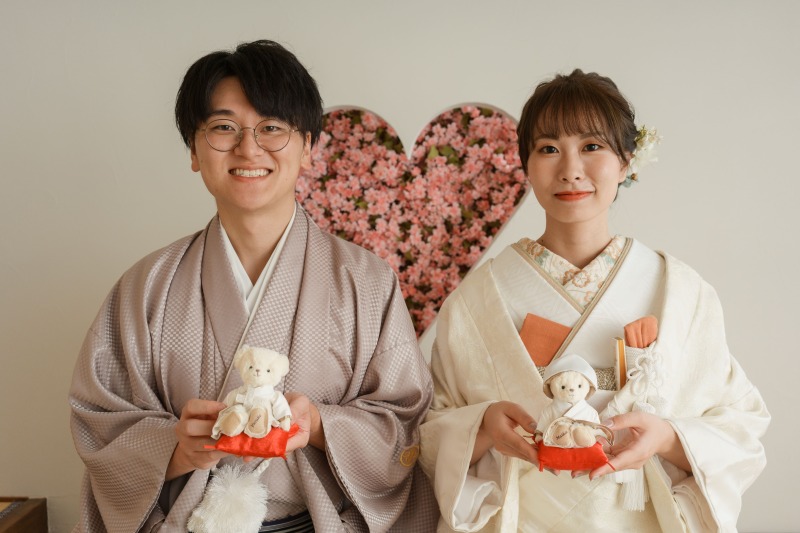 屋内庭園で本格的な和装撮影!