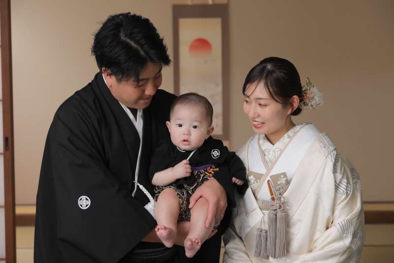 お子様と屋内庭園スタジオ