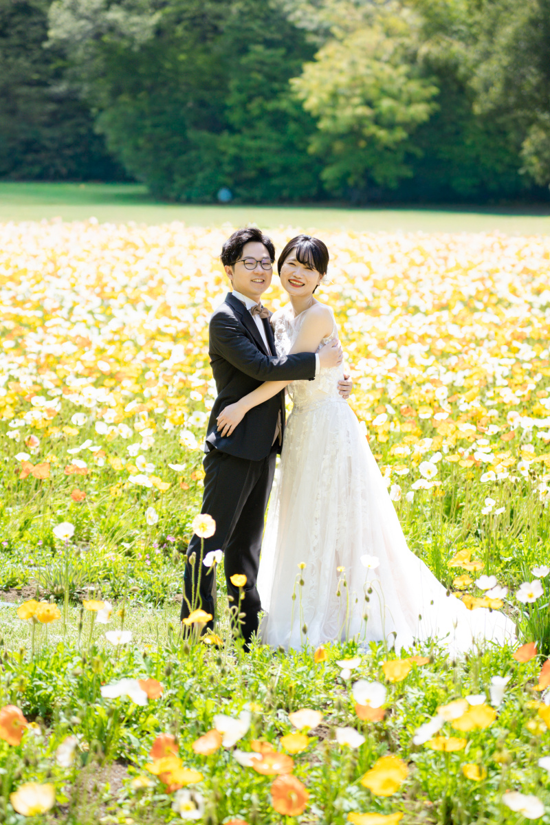 森林公園でのロケーション撮影