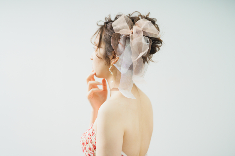 お団子ヘアが可愛い