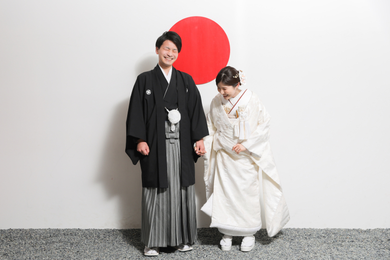 白無垢には綿帽子を。