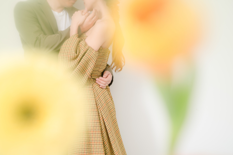 生花とカラードレスと…
