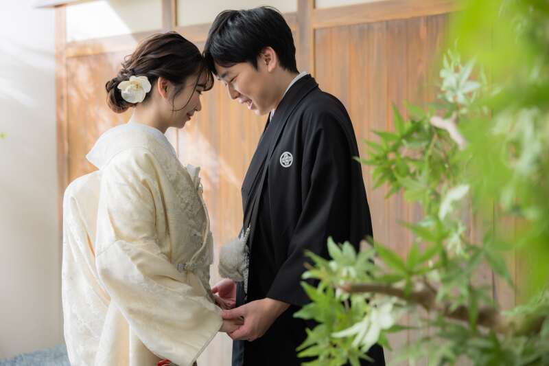 屋内庭園スタジオでの撮影です！