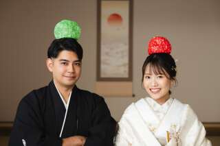 小物と一緒にお二人らしく！