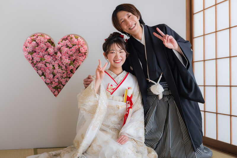 笑顔いっぱい！屋内庭園スタジオ撮影！