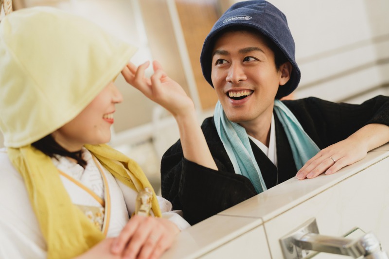 お二人らしさを全面に♨️