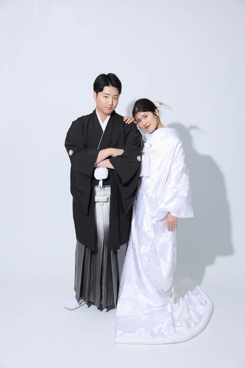 思い出の1日。スタジオで和装と洋装の撮影