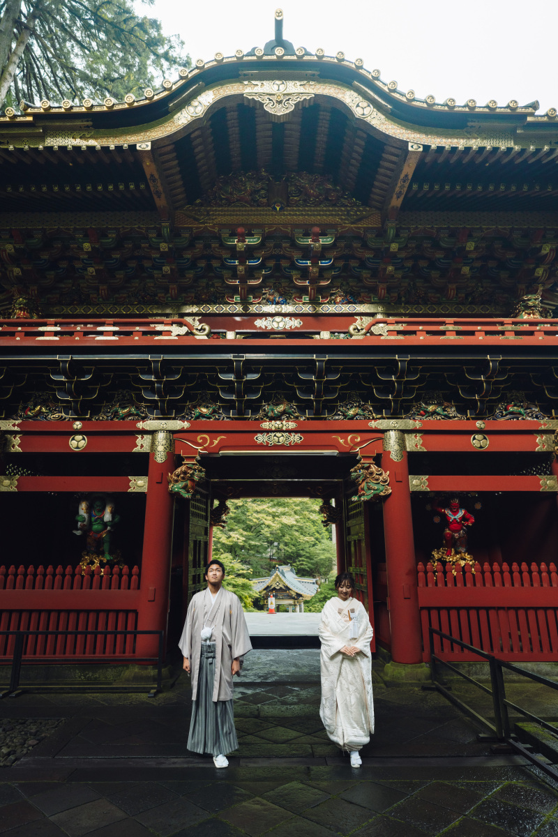 日光で撮る結婚写真