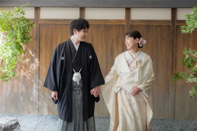 和装洋装をスタジオで！