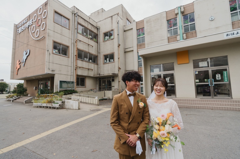 お二人の地元で！二人ならではの撮影を！