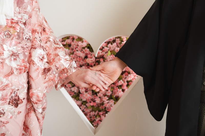 屋内庭園スタジオで