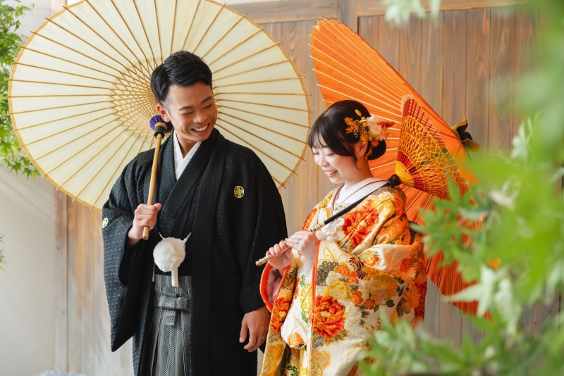 屋内庭園スタジオで2着!