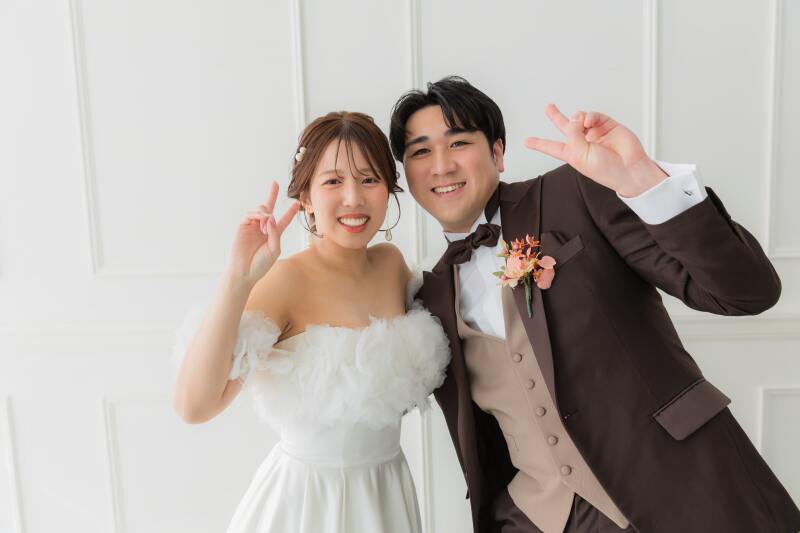 可愛くお二人らしくを洋装ハウススタジオで。
