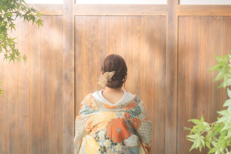 和装ヘアにもリボンを♪