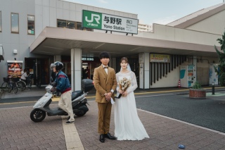 お二人の地元で!二人ならではの撮影を!