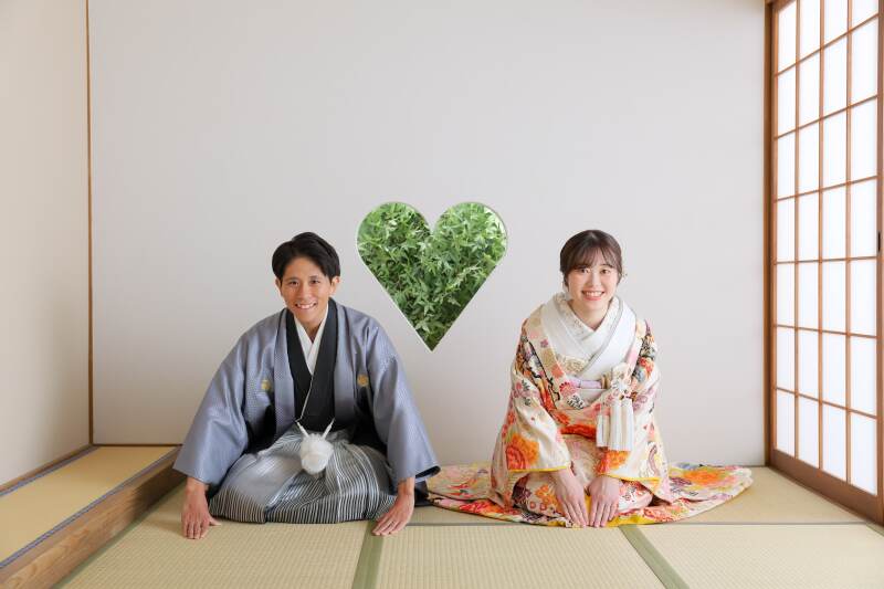 屋内庭園×フォトアイテムでお二人らしさいっぱいに!