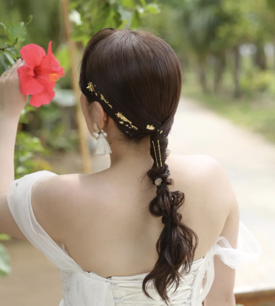 金箔＆銀箔ヘアーアレンジ集☆☆