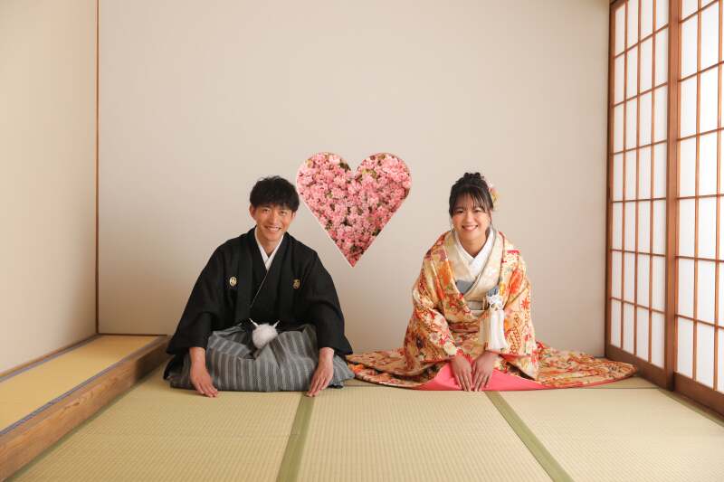 屋内庭園で季節感溢れたお写真を！
