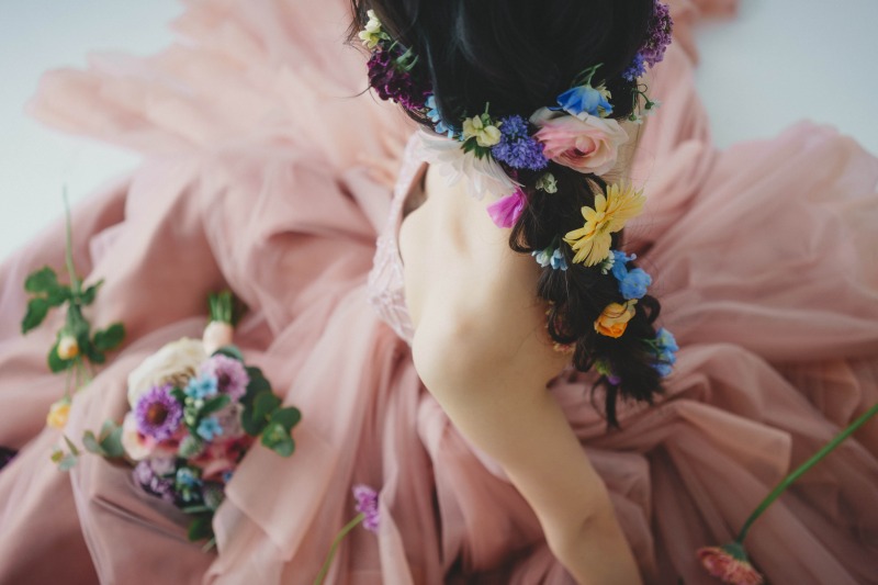 ドレス2着でヘアスタイルもチェンジ♡♡