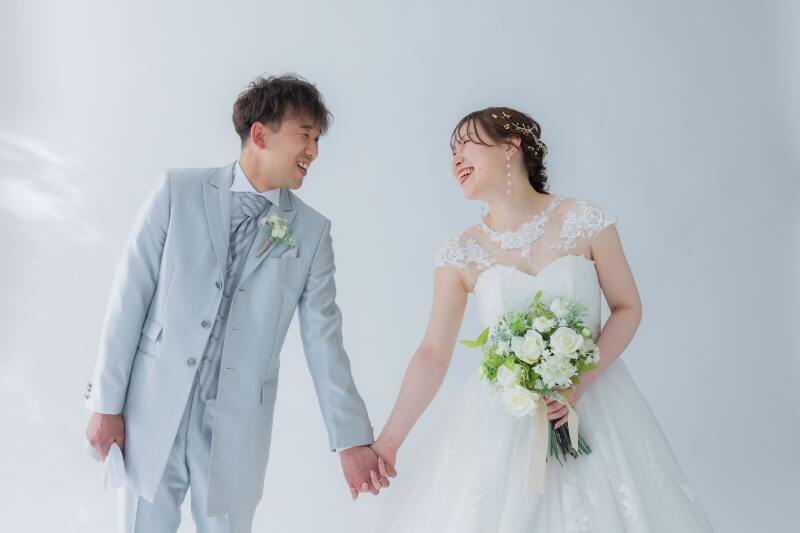 笑顔絶えないスタジオ撮影!