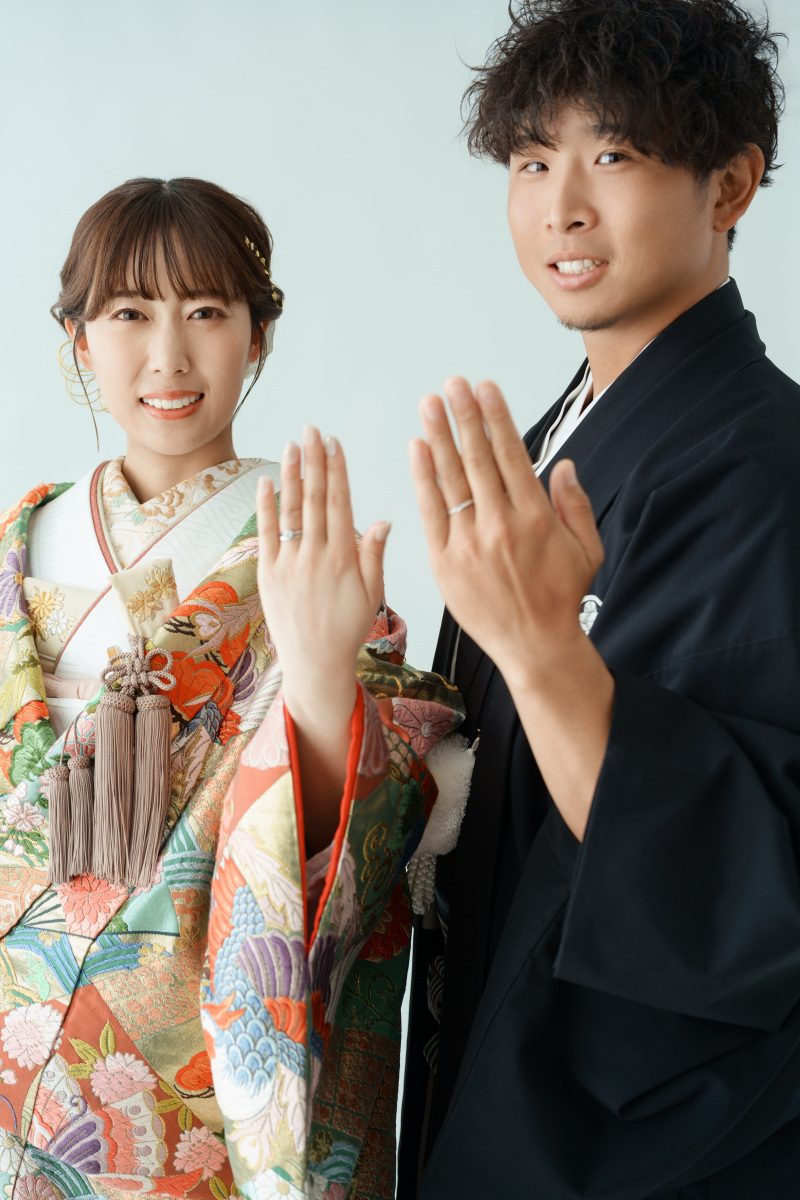 和装スタジオでの撮影