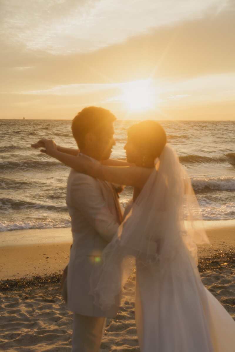 緑と夕日の稲毛海浜公園撮影！