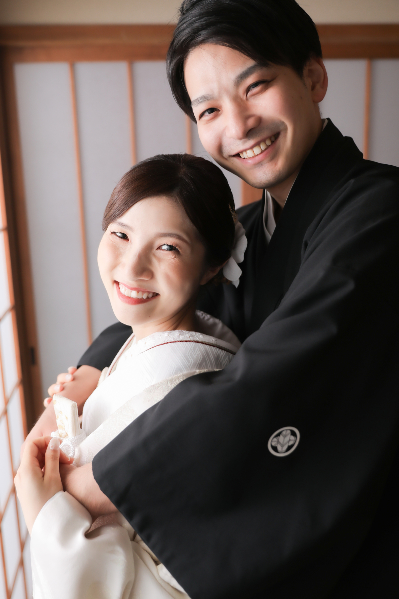 白無垢には綿帽子を。