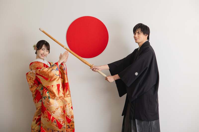 和装と洋装をスタジオで！