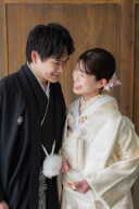 和装洋装をスタジオで！