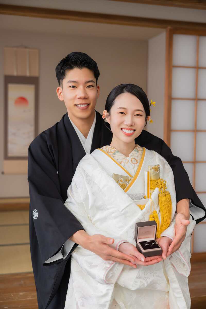 屋内庭園スタジオでお二人らしく♡