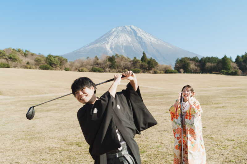 大好きな富士山と一緒に
