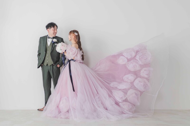 必見♡ピンクドレス&タキシードコーディネート集