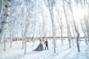 雪景色の中で叶える、幻想的なフォトウェディング