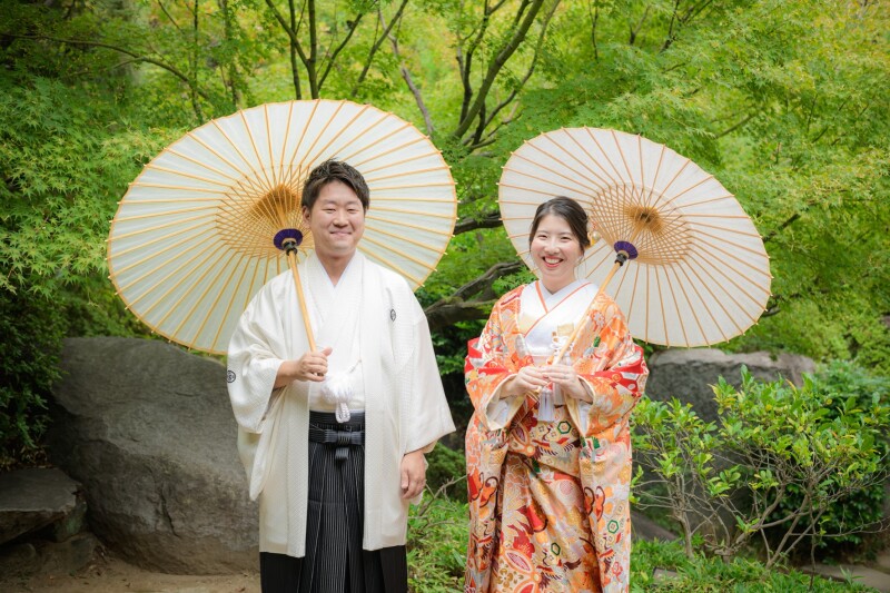 衣装合わせに行く前に♪庭園に映える色打掛カラー3選