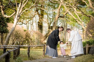 庭園でFamily Photo♪