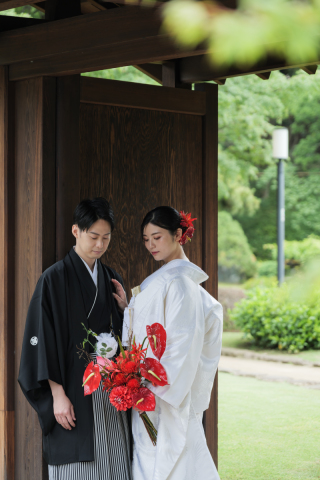 和装前撮り衣装をご紹介♪～色打掛4ショット～