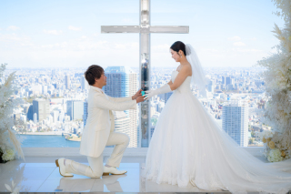 選べる3つのチャペルであこがれの挙式風ショットを撮影！