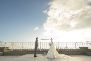 壮大な景色のもとで春を感じる