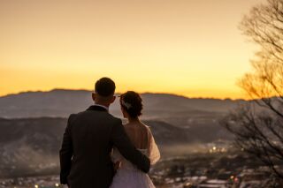 飯綱山マジックアワーのロケーション撮影!