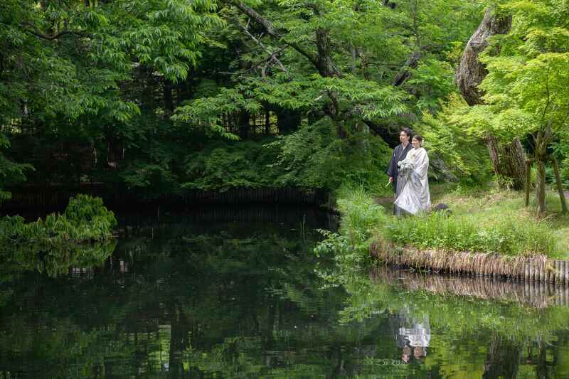 写真で残したい!軽井沢前撮りならではの構図