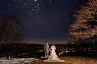 幻想的な星空フォトウェディング