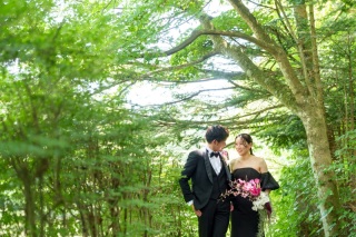 カラードレスでの前撮り・フォトウェディング!