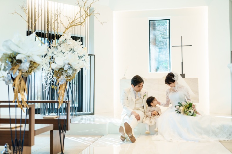 ご家族みんなの想い出に!チャペルフォトウェディング