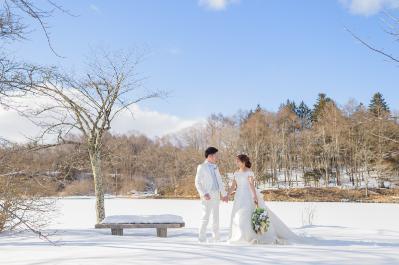 銀世界でのフォトウェディング♪