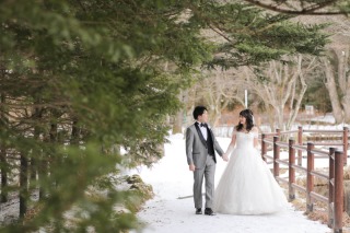 冬シーズンのフォトウェディング