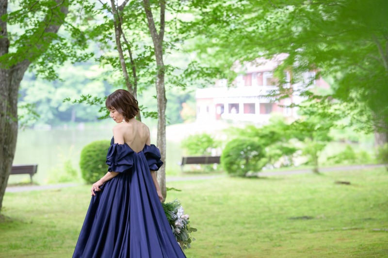 軽井沢ロケーション×新婦様ソロショット