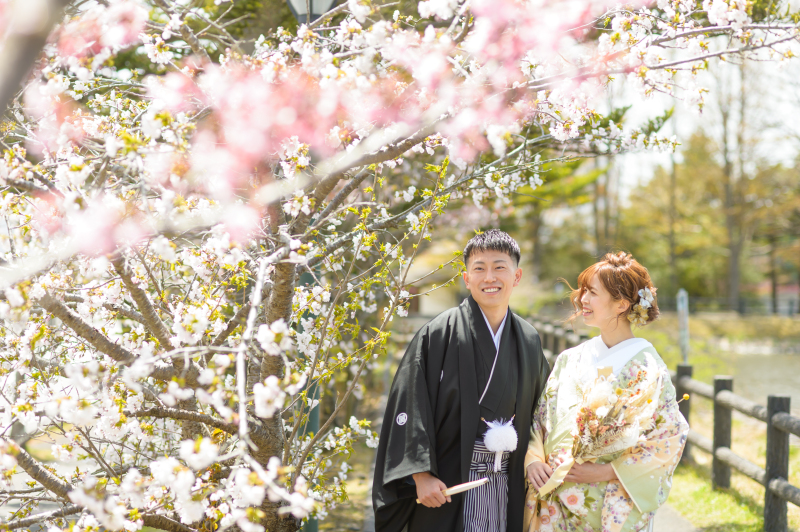 早めの予約が安心!桜シーズン【桜×和装】